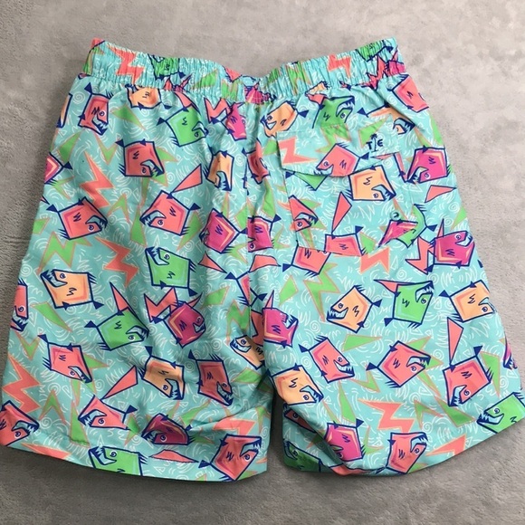 Tipsy Elves Men's Piranha Swim Trunks SIze Small - Picture 6 of 9